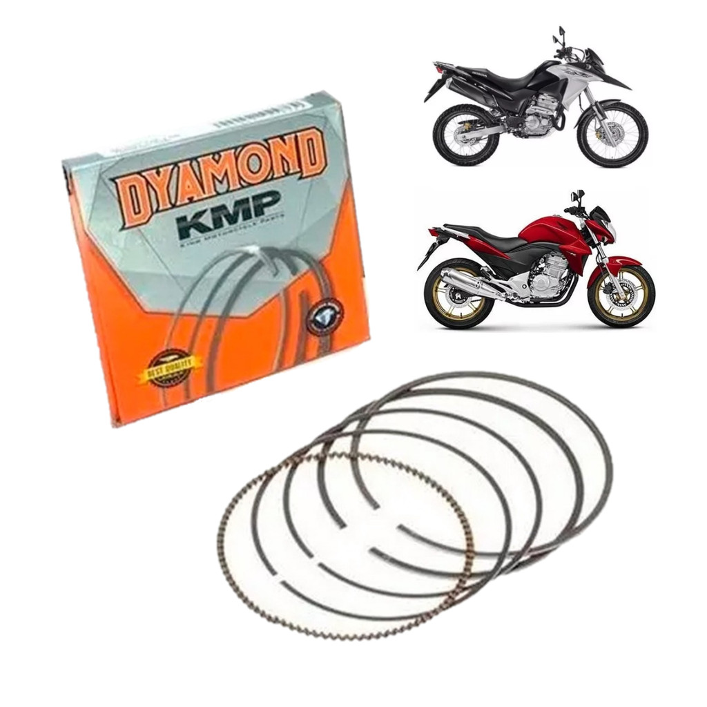 Anel Pistão Cb 300r Xre 300 Std 0.25 0.50 0.75 1.00 mm Dyamond em Oferta na Shopee