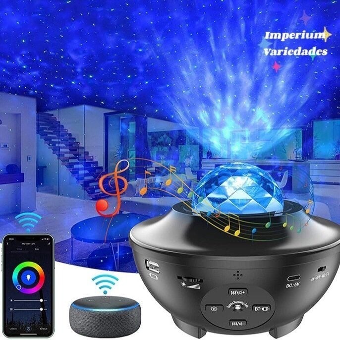 Meia bola Projetor Luz Musical Bluetooth Desenho Estrela Presente Menina menino Criança Festa DJ Balada Show