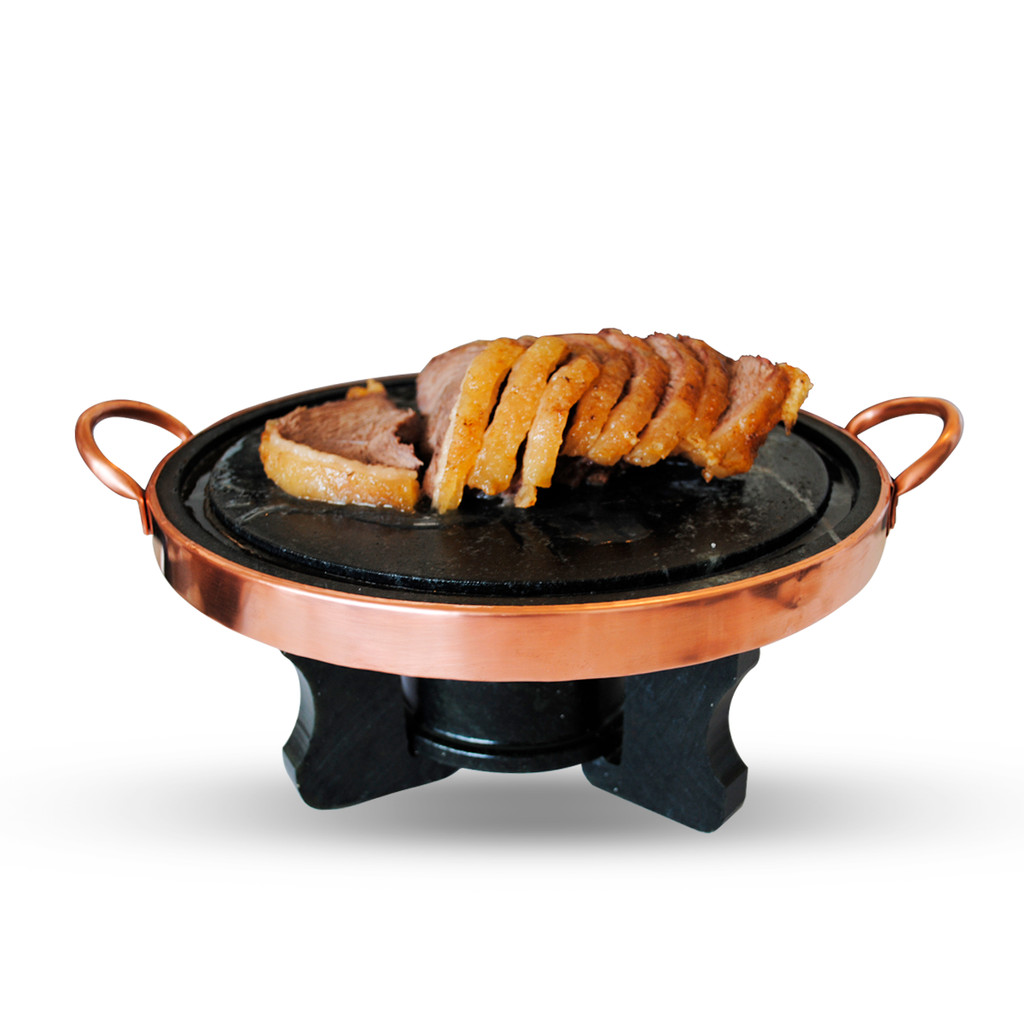 Fondue De Pedra Sabão Grande 37 cm Para Churrasco Rechaud e Chapa De Carne em Oferta na Shopee