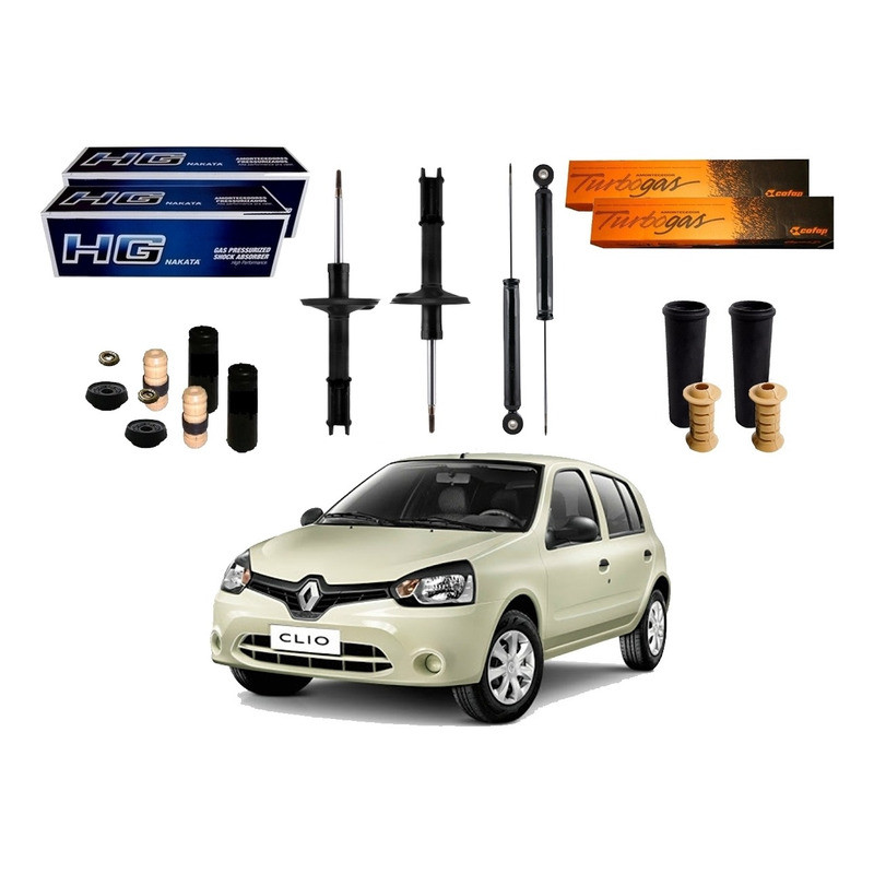 Kit Amortecedor Dianteiro Traseiro, Clio 1.0 2013 A 2016 em Oferta na Shopee