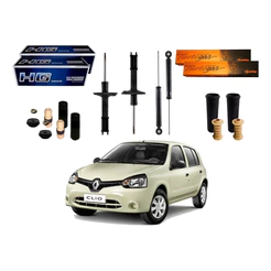 Kit Amortecedor Dianteiro Traseiro, Clio 1.0 2013 A 2016