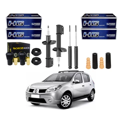 Kit Amortecedor Dianteiro Traseiro Sandero 1.0 2007 A 2013