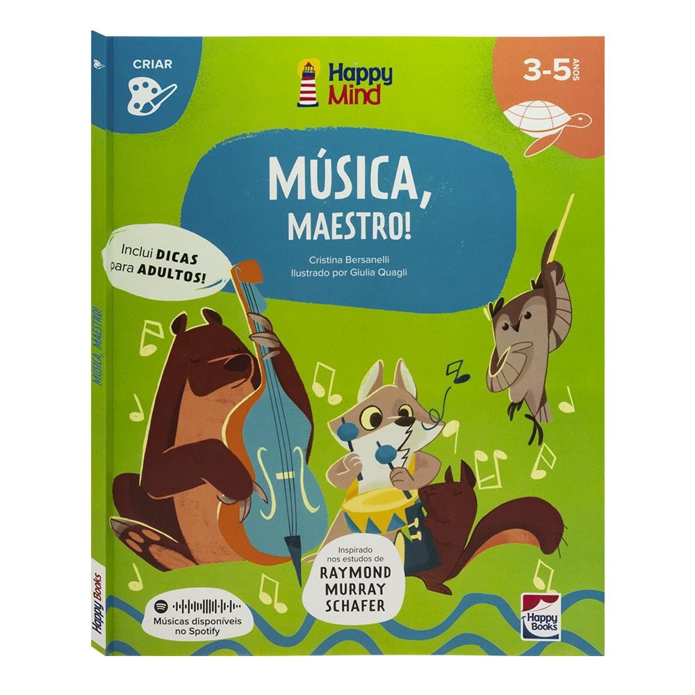 Livro Happy Mind Meu Primeiro Livro de ATIVIDADES Músicas - Livros Sorocaba