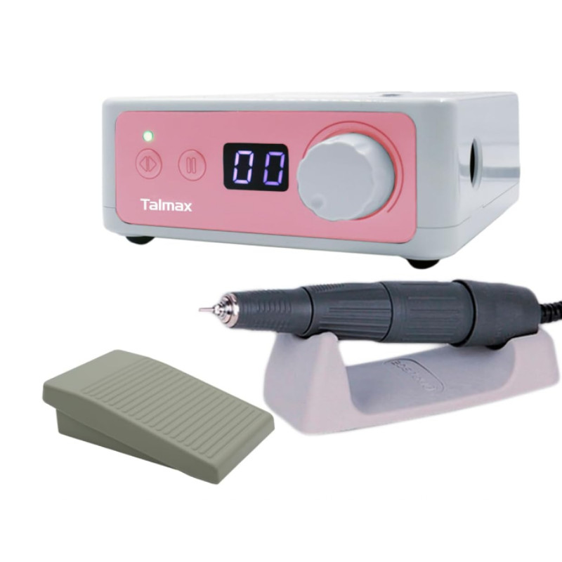Micro Motor Marathon 3 Champion Talmax Branco 35.000 RPM Profissional Podologia Manicure