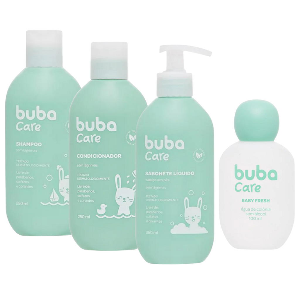 Kit Buba Colônia Shampoo 250ml Condicionador 250ml+ Sabonete