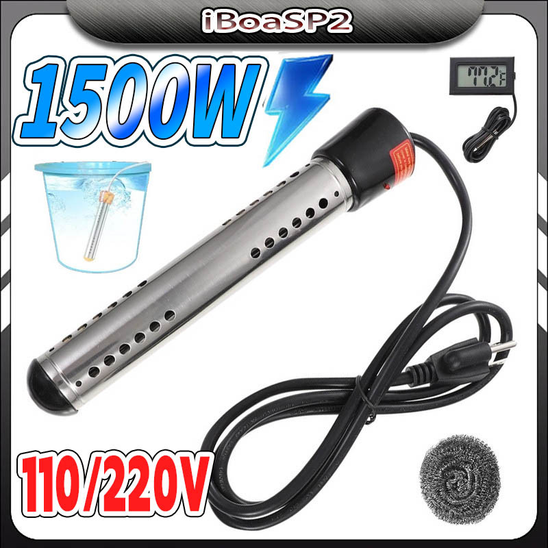 Aquecedor Água Ebulidor Elétrico Portátil Rabo Quente 1500w 110V  Ferve Água Rápido MERGULHAO