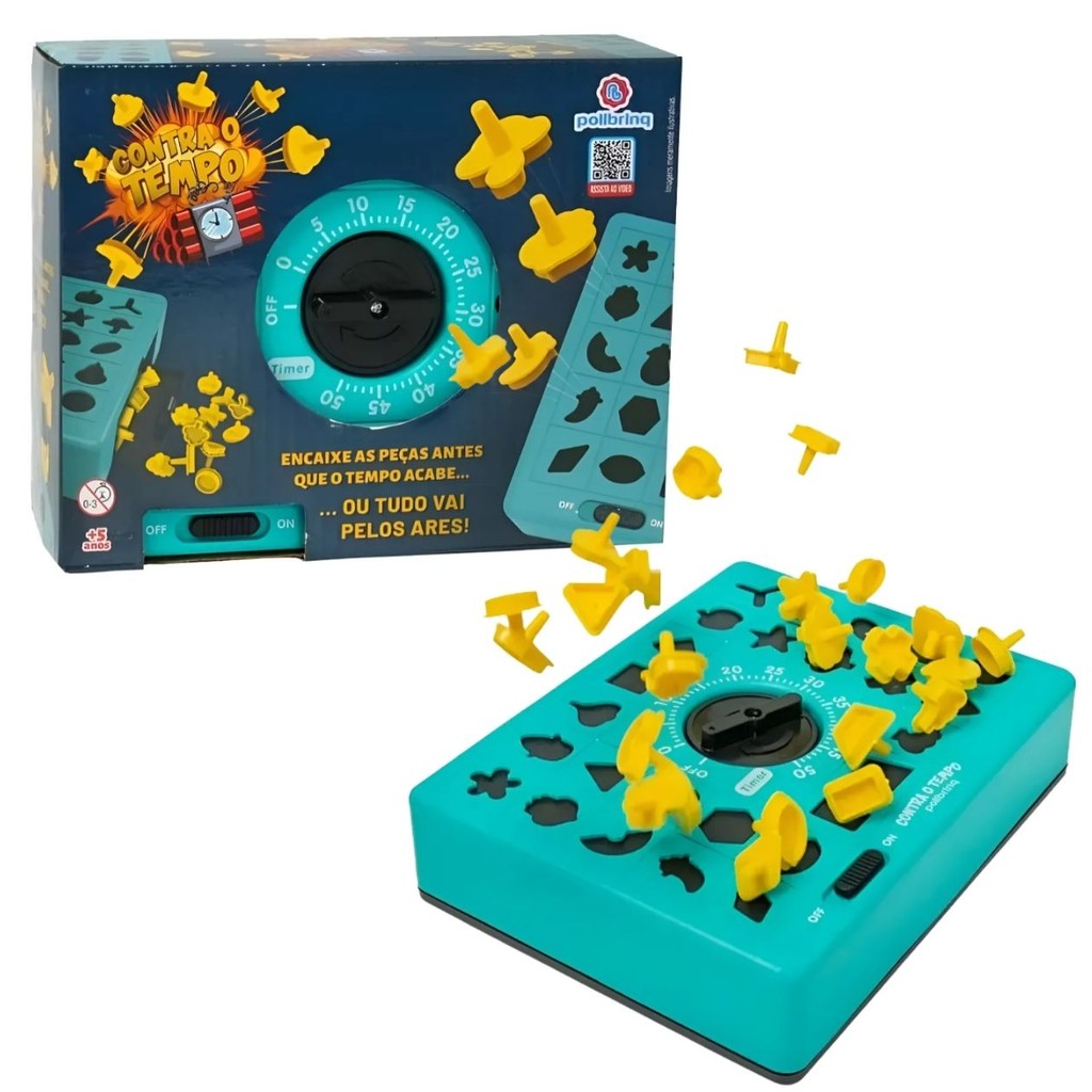 Jogo Educativo Contra O Tempo Infantil C/ 26 Peças Estimula Raciocínio Rápido Divertido Brinquedo Criança Presente