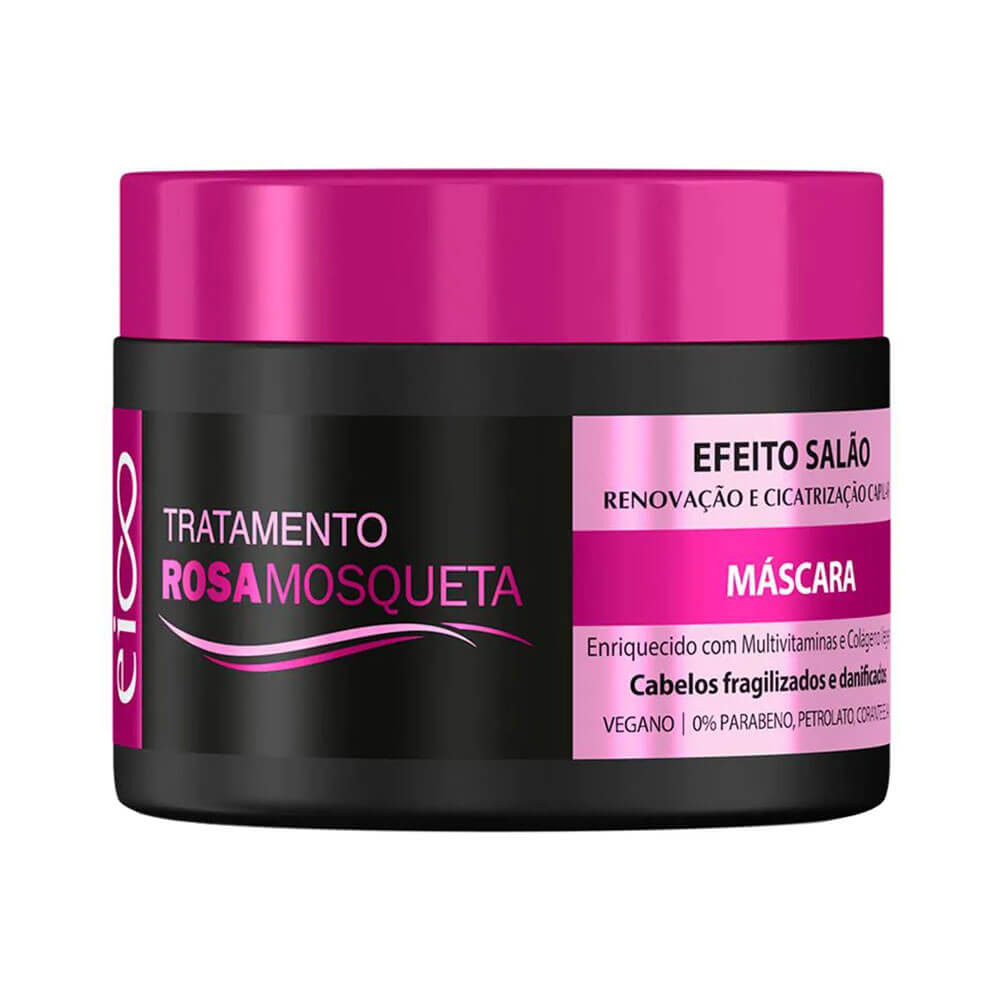 Máscara Capilar Eico Efeito Salão Rosa Mosqueta 270g em Oferta na Shopee