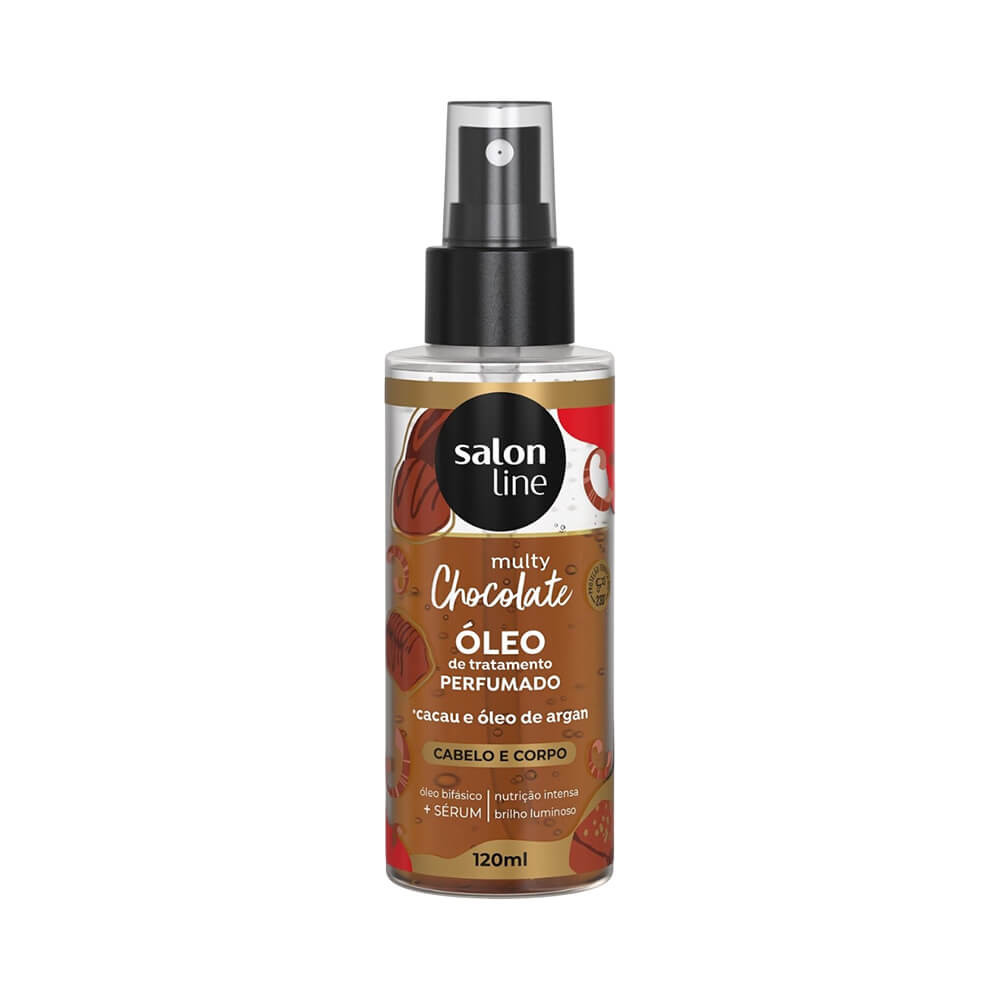 Óleo Perfumado Salon Line Cabelo e Corpo Multy Chocolate 120ml