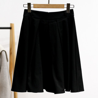 [可] Saia curta plissada de cor sólida com aparência mais fina ~ 25 inverno novo estilo com desconto de marca roupas femi