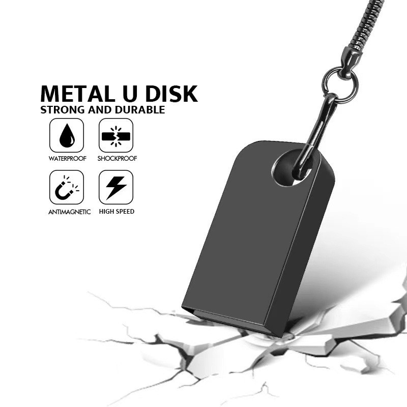 Pen drive USB de comércio exterior atualizado, 8GB, mini pen drive USB, 16GB, pen drive USB de metal, 32GB, 64GB, 128GB,