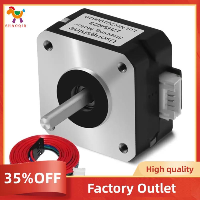 Motor De Passo 17HS4023 Nema17 Para Extrusora 4 Chumbo 22mm 42 0.7A 12V 14N . cm Impressora 3D CNC LaserMotor