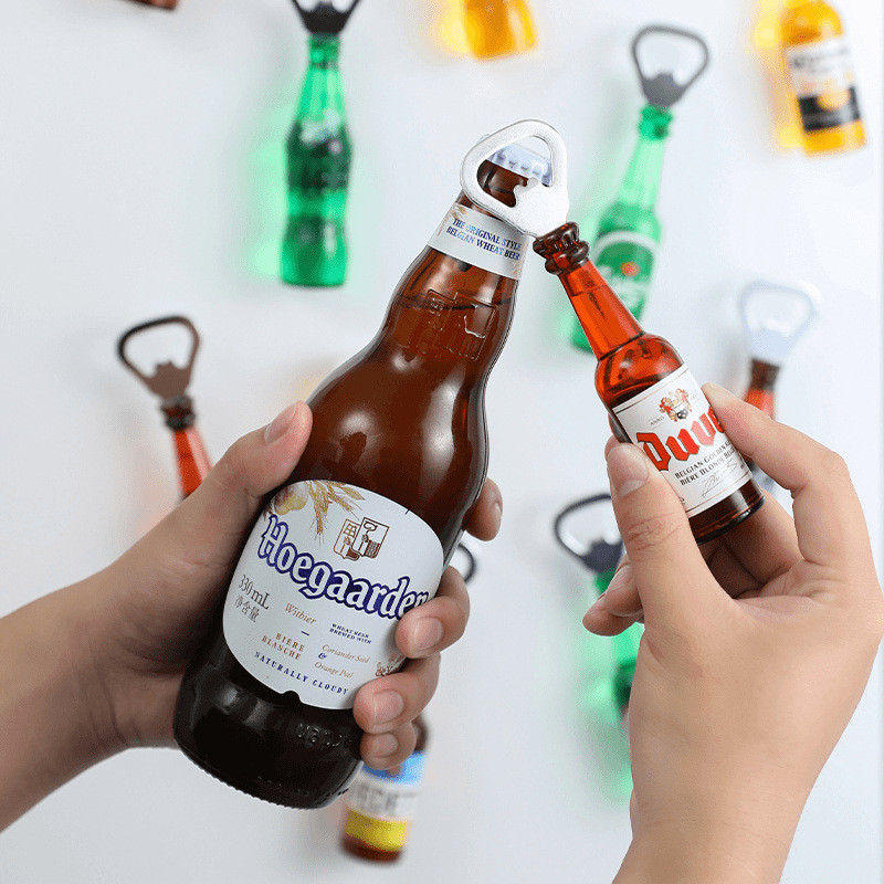 Abridor de garrafa de cerveja geladeira adesivo cerveja Starter abridor de garrafa de vinho tinto tridimensional criativ