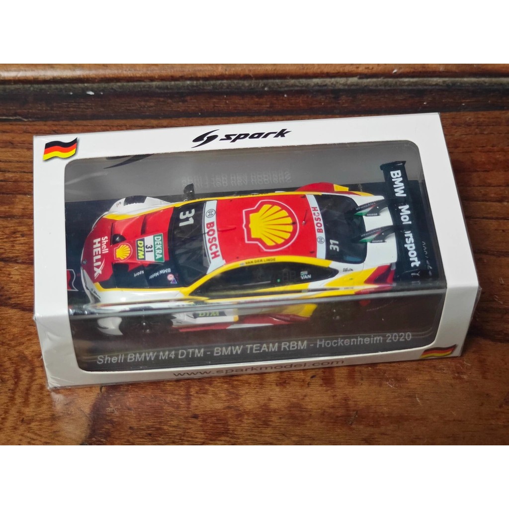 [Estoque pronto Envio imediato] SPARK Modelo 1: 43 Escala 2020DTM Hogan Heim BMW BMW M4 DTM 31 #RBM Placa Shell