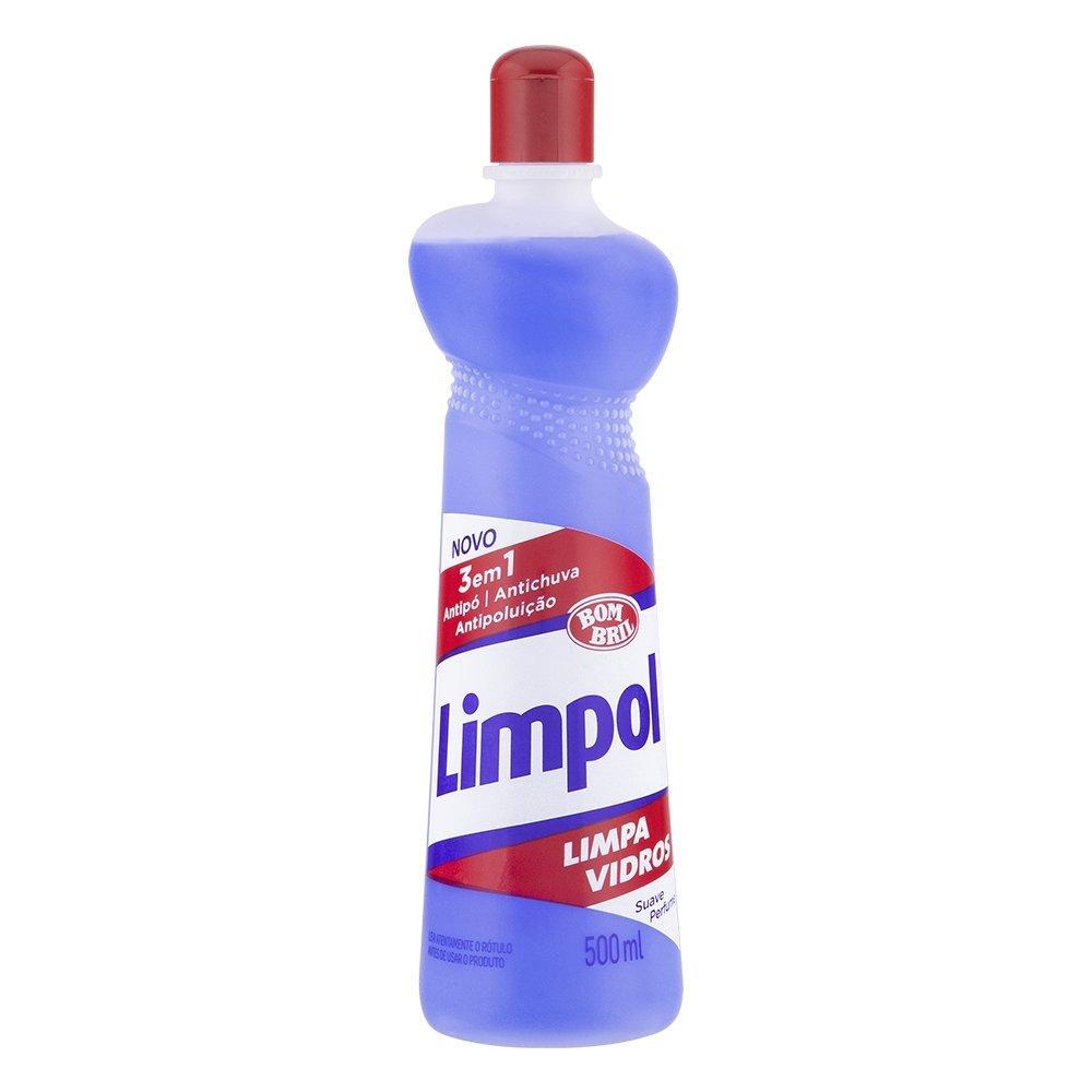 Limpa Vidros Limpol Squeeze 500ml Embalagem com 12 Unidades