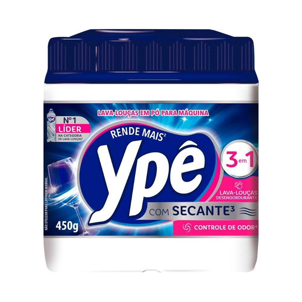Detergente em Pó Ypê Lava Louças - Para Máquina com Secante Pote 450g