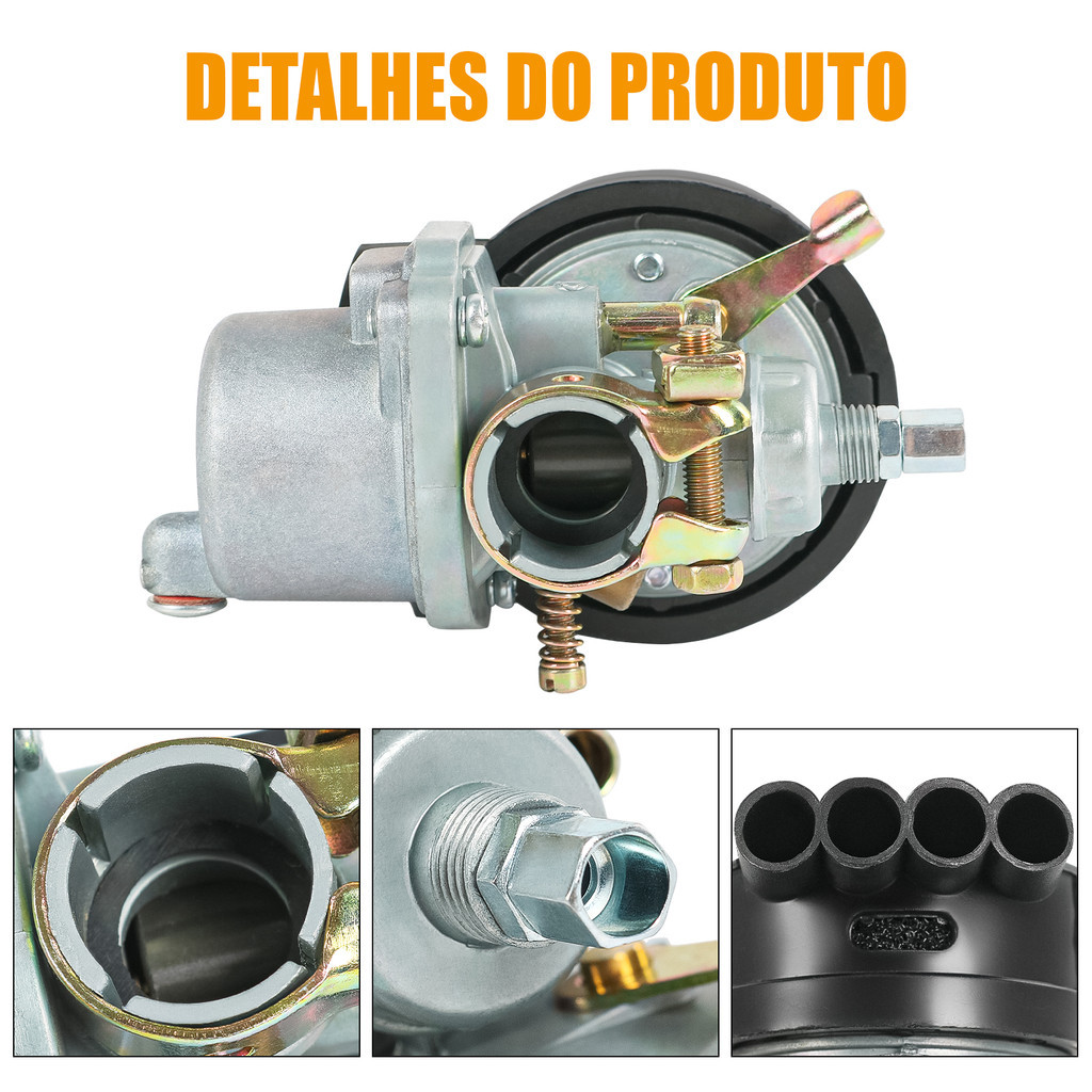 Detalhes do Carburador 80cc 49cc 50cc Bicicleta Motorizada