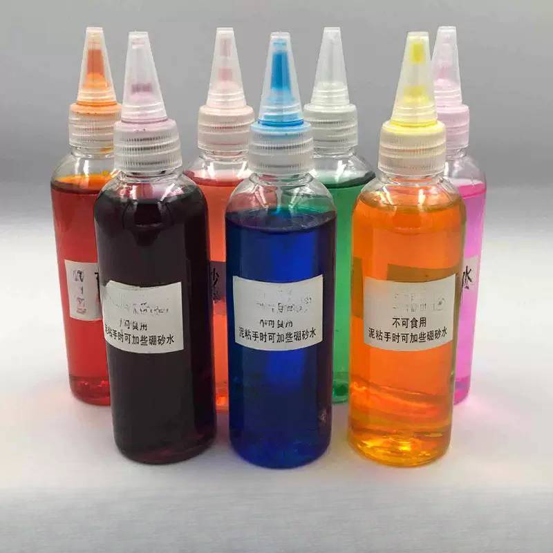 Material de lodo artesanal diy cor bórax água 100ml cola de espuma formação especial água cor areia água