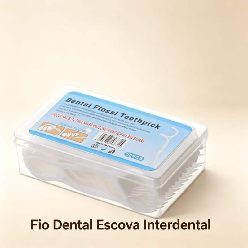 Fio Dental Infantil Com Haste Prevenção Cáries Proteção Gengiva Saudável Limpador Bucal Infantil Arco