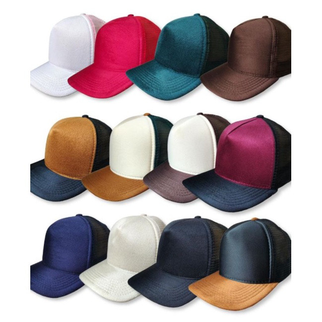 Boné Trucker Redinha Original Tkm, Liso na frente Com Tela na parte de trás ajustável