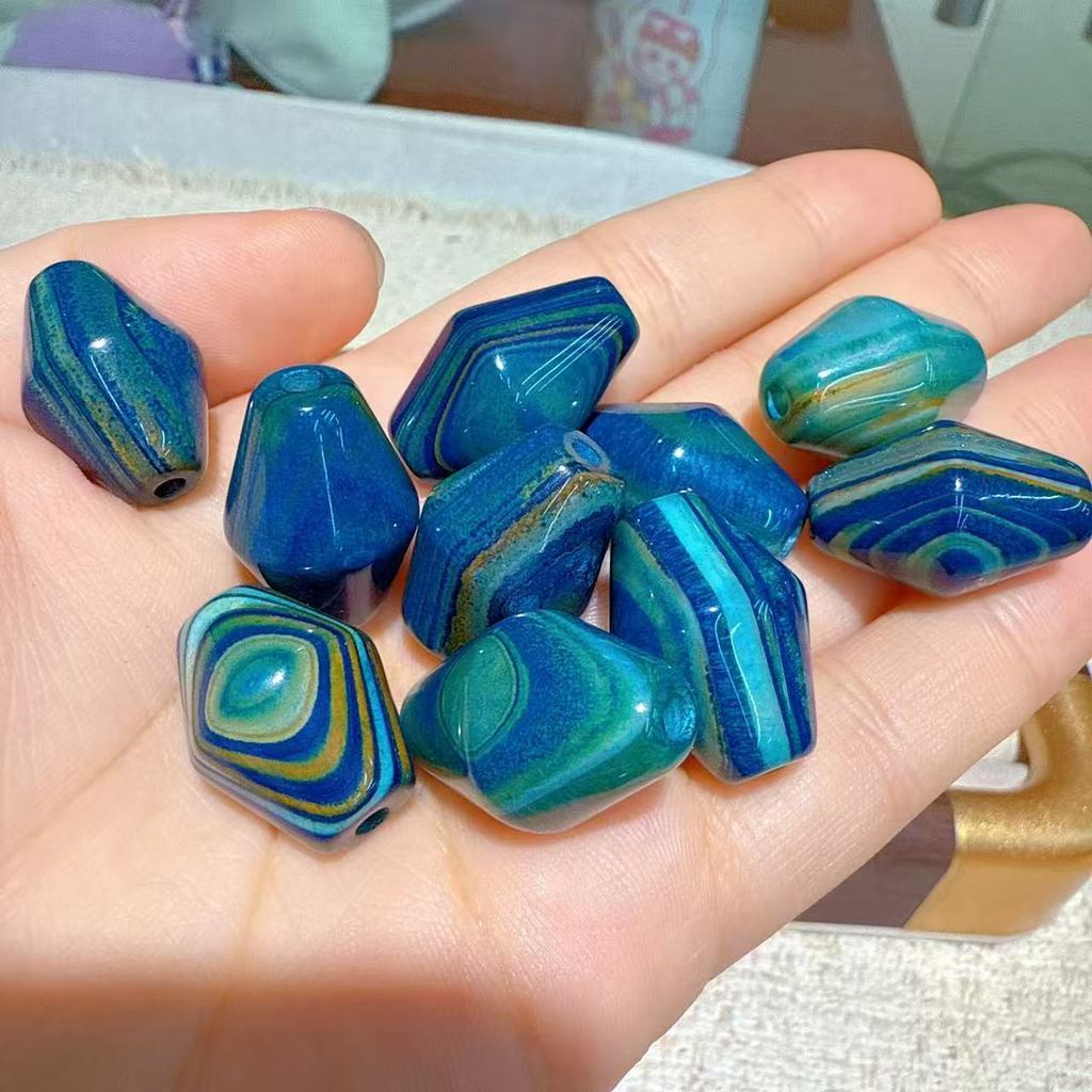 Contas de ágata olho de ovelha artesanal diy acessórios pulseira colar pingente acessórios moda All-Match SH