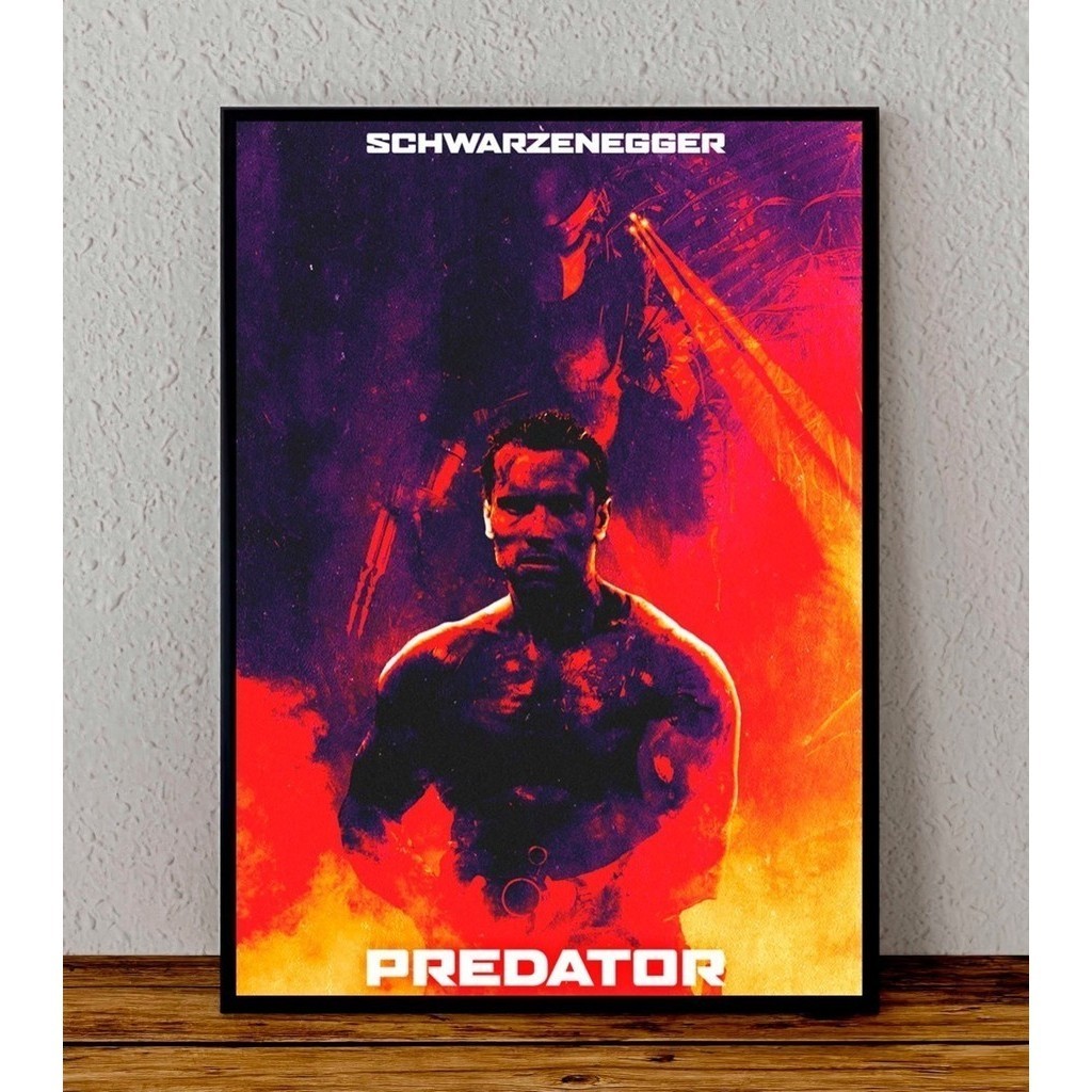 Quadro Decorativo s Predator Peli Schwarzenegger Animes Filmes Bandas Decoração Parede