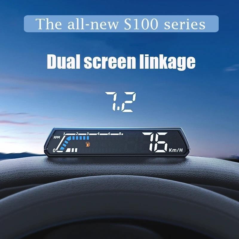 HUD Head Up Display OBD Multifuncional Veículo Instrumento Transmissão Monitoramento De Temperatura Do Óleo Tela De Exib