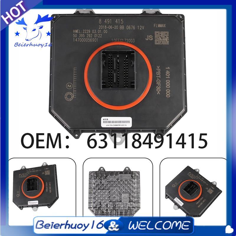 63118491415 8491415 Unidade De Controle De Luz Led Módulo Farol Lastro Para X3 X4 G30 G31 M5 F90 G32 G11 G12 G01