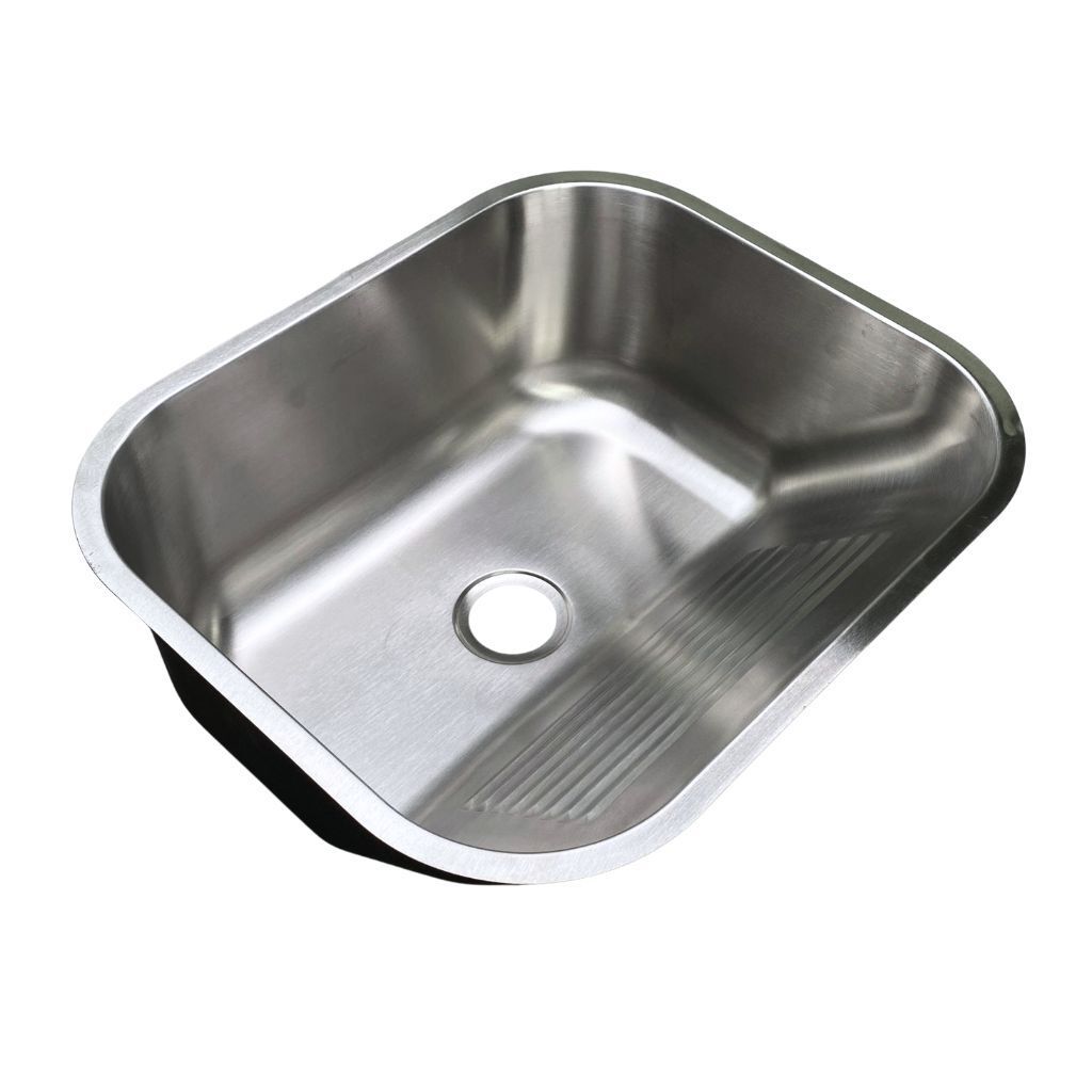 Tanque Para Lavanderia Pia De Aço Inox 304 Com Ralo Sifão 40x34cm Fácil Instalação