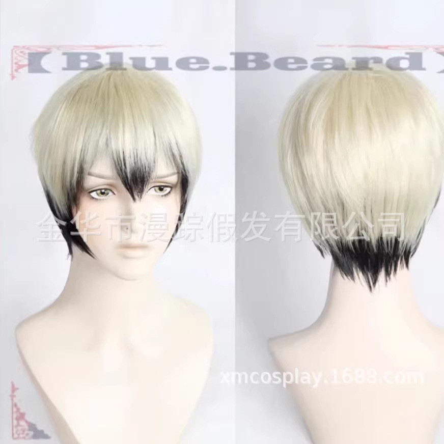 2026 novo estilo feitiço de volta à guerra Naoya Zen instituto cosplay peruca gradiente couro cabeludo topo cabelo curto