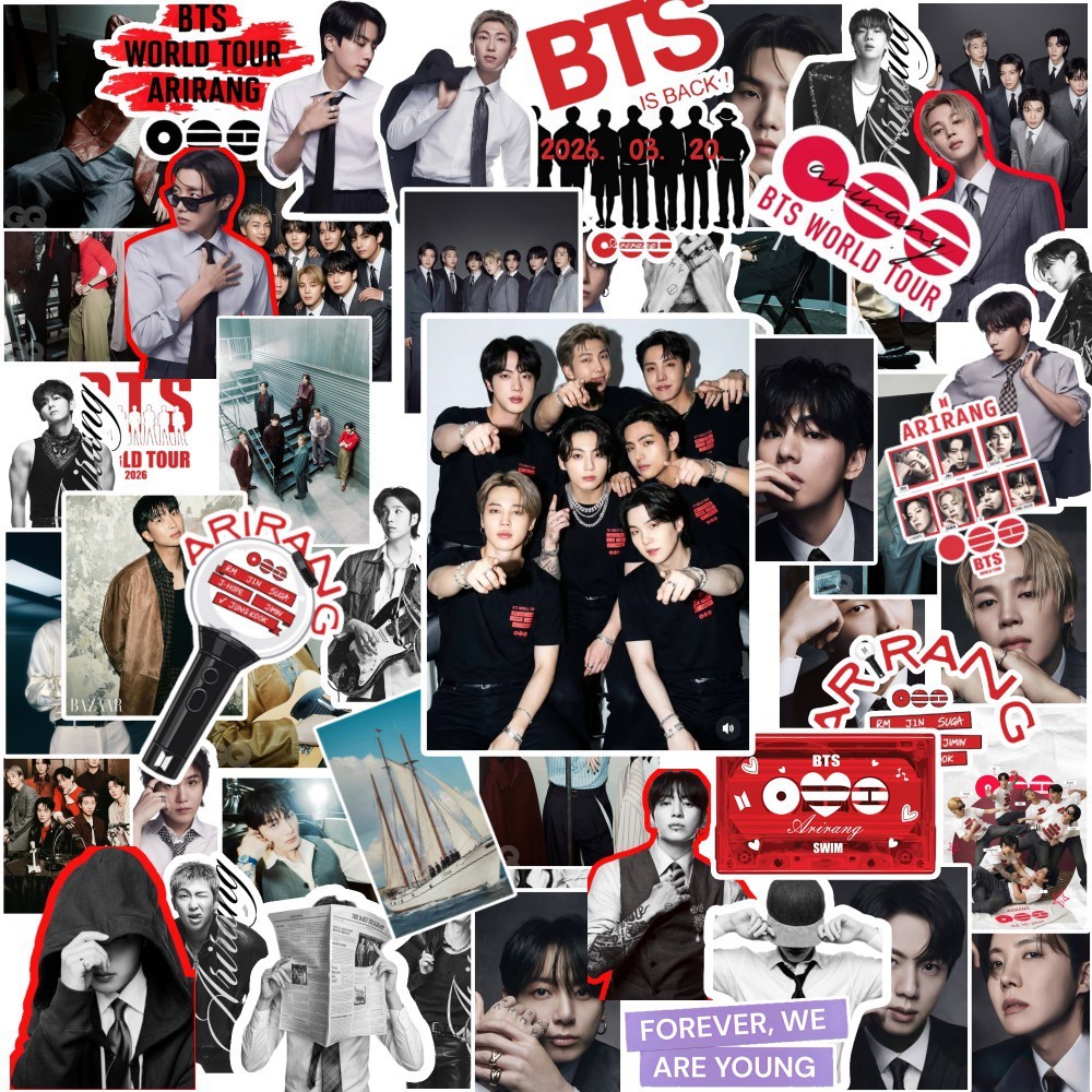 55pcs/set ARIRANG Sticker ARIRANG Photo Sticker Diary Luggage Stickers