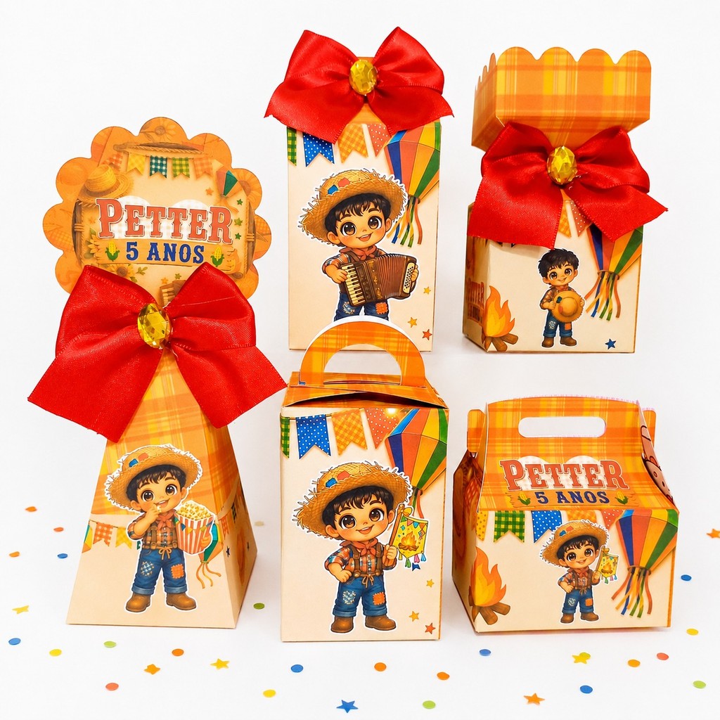 Kit Festa Arraiá / Festa Junina Personalizadas  PEGUE E MONTE/Lembrancinha de Festa /Aniversário