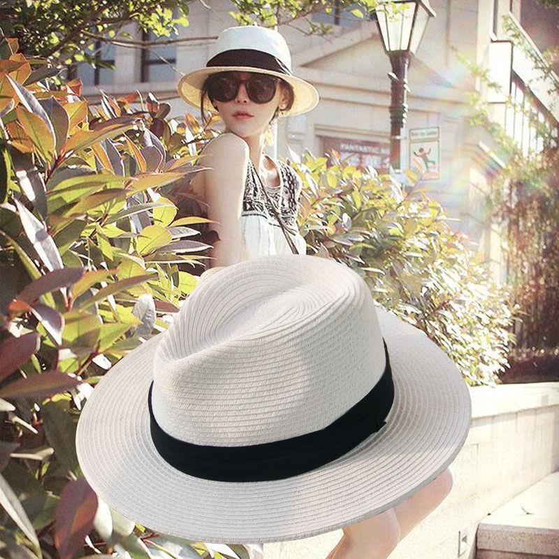 Chapéu de palha feminino chapéu de sol panamá pimenta mesmo estilo chapéu superior de sol feminino verão fresco p