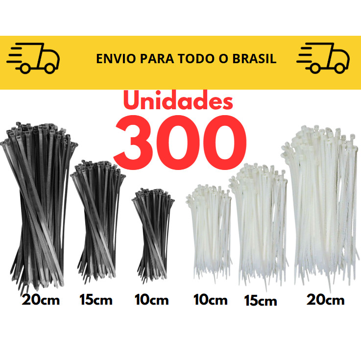 Kit Abraçadeira Completo 30/ 100/ 450/ 600  Unidades / Enforca gato / nylon