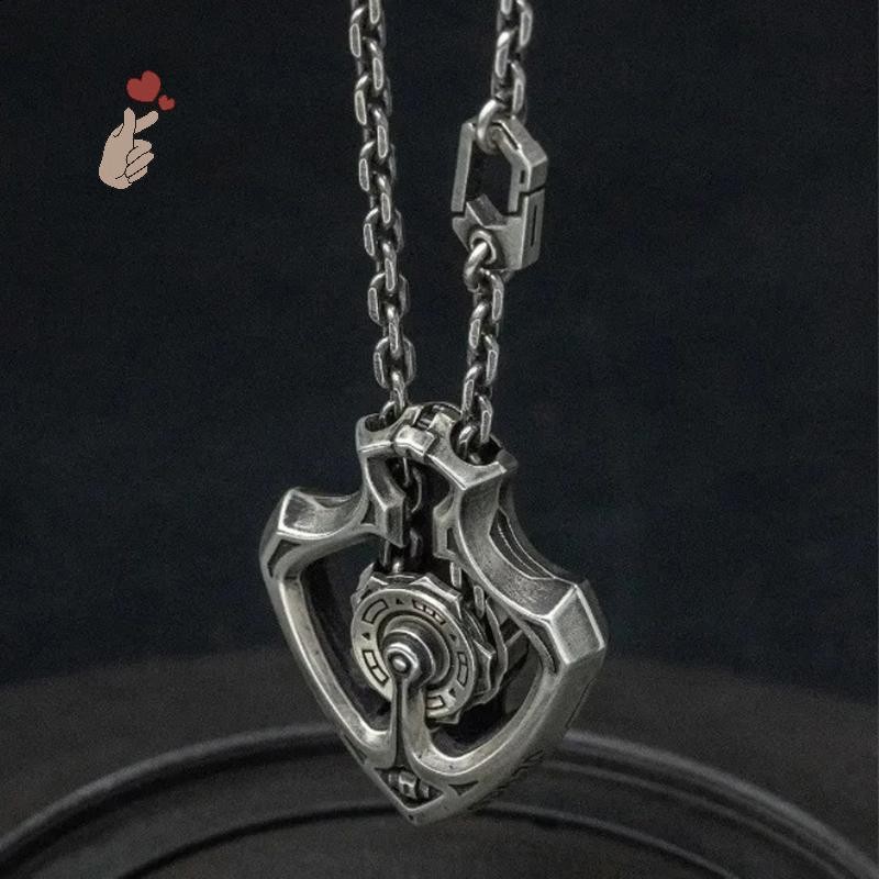 [PEBR] Colar Com Pingente De Engrenagem Rotativa Mecânica Retrô Exclusivo Design Giratório Joias Vintage Steampunk Prese em Oferta na Shopee