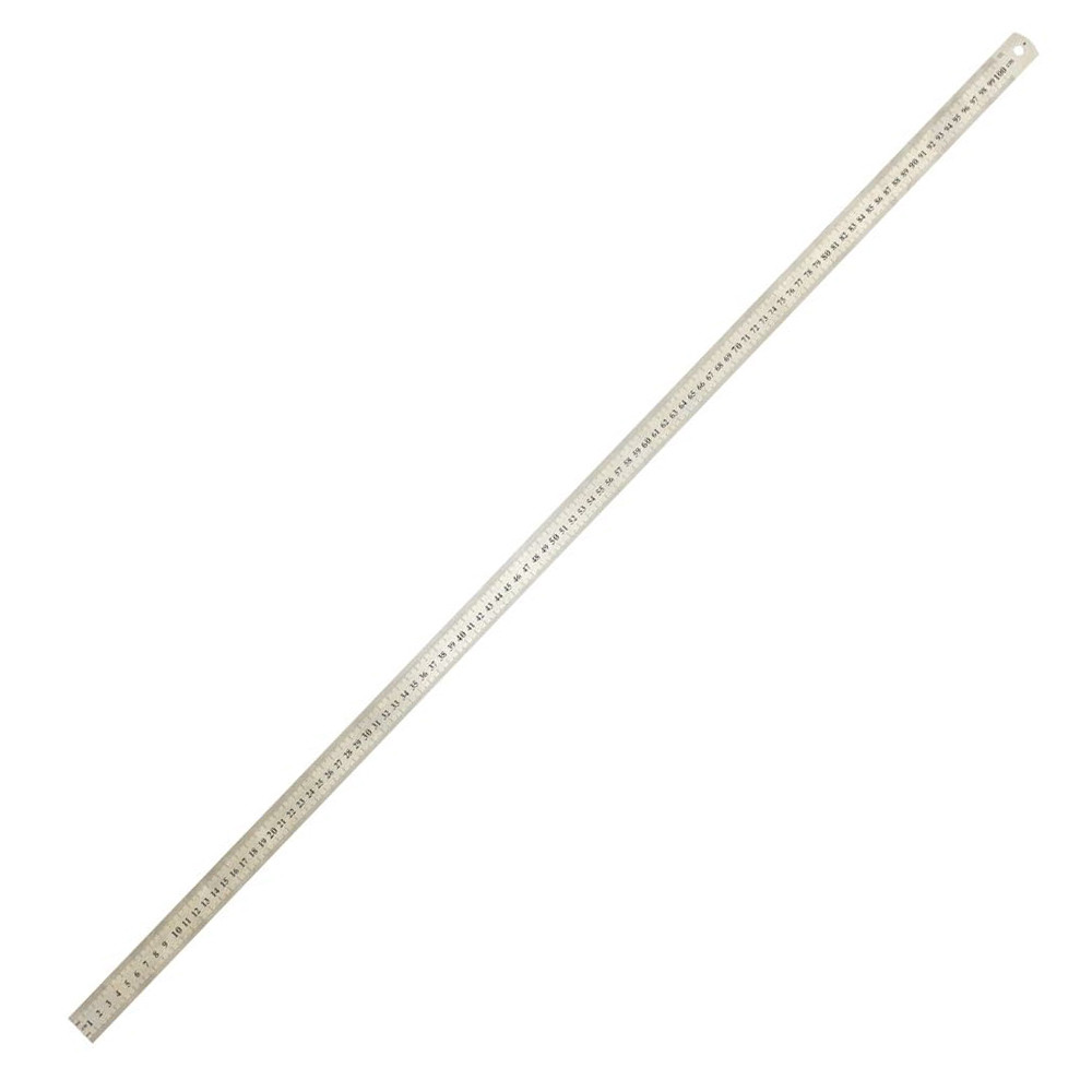 Régua de Aço Inox 1 Metro 100cm Waleu Maxcril