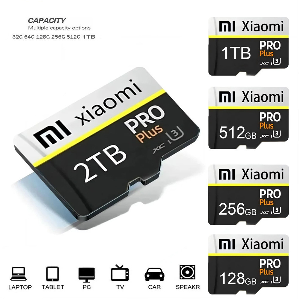 Cartão Micro SD Classe 10 de 2TB Cartão TF para Telefone/PC/Câmera de Carro/Câmera de Vigilância