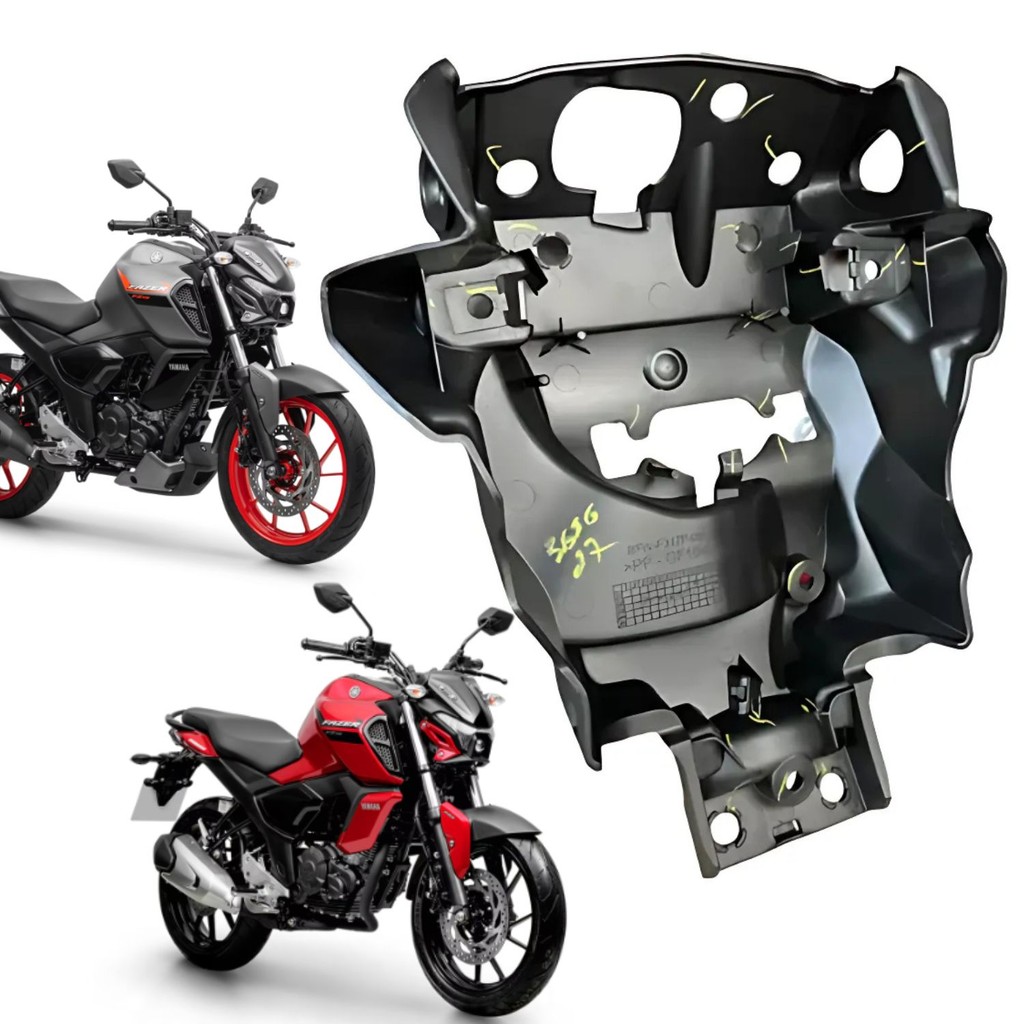 Suporte Painel Fixador Farol Aranha Fz15 2023 2024 2025