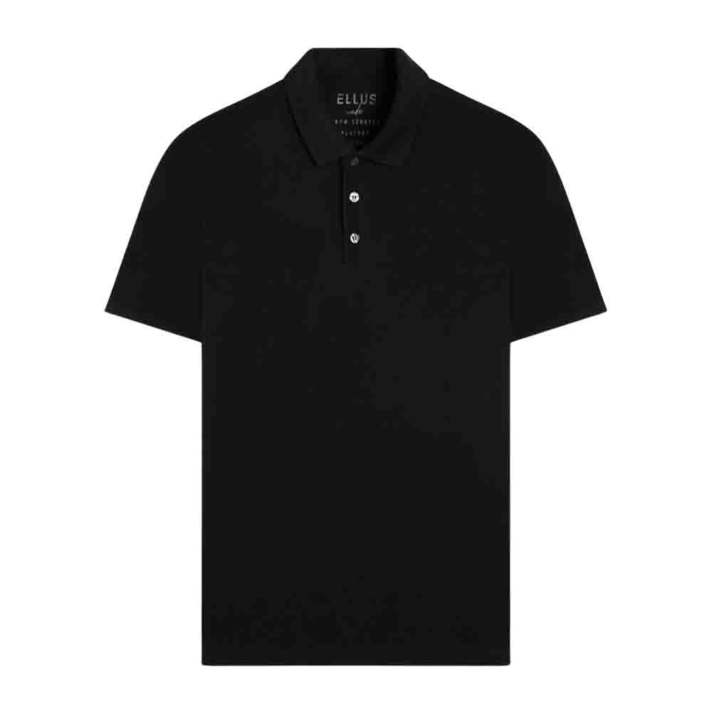 Camiseta Masculina Gola Polo Básica Ellus Preta