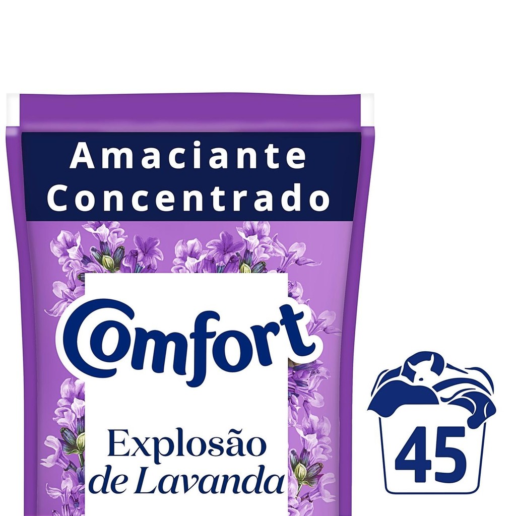 Amaciante De Roupa Comfort Lavanda Sachê Refil 900ml em Oferta na Shopee