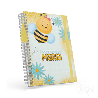 Caderneta de Vacina/Saúde Completa Personalizada com Nome - Feminina - Tema Abelhinha 01 - DXM em Oferta na Shopee
