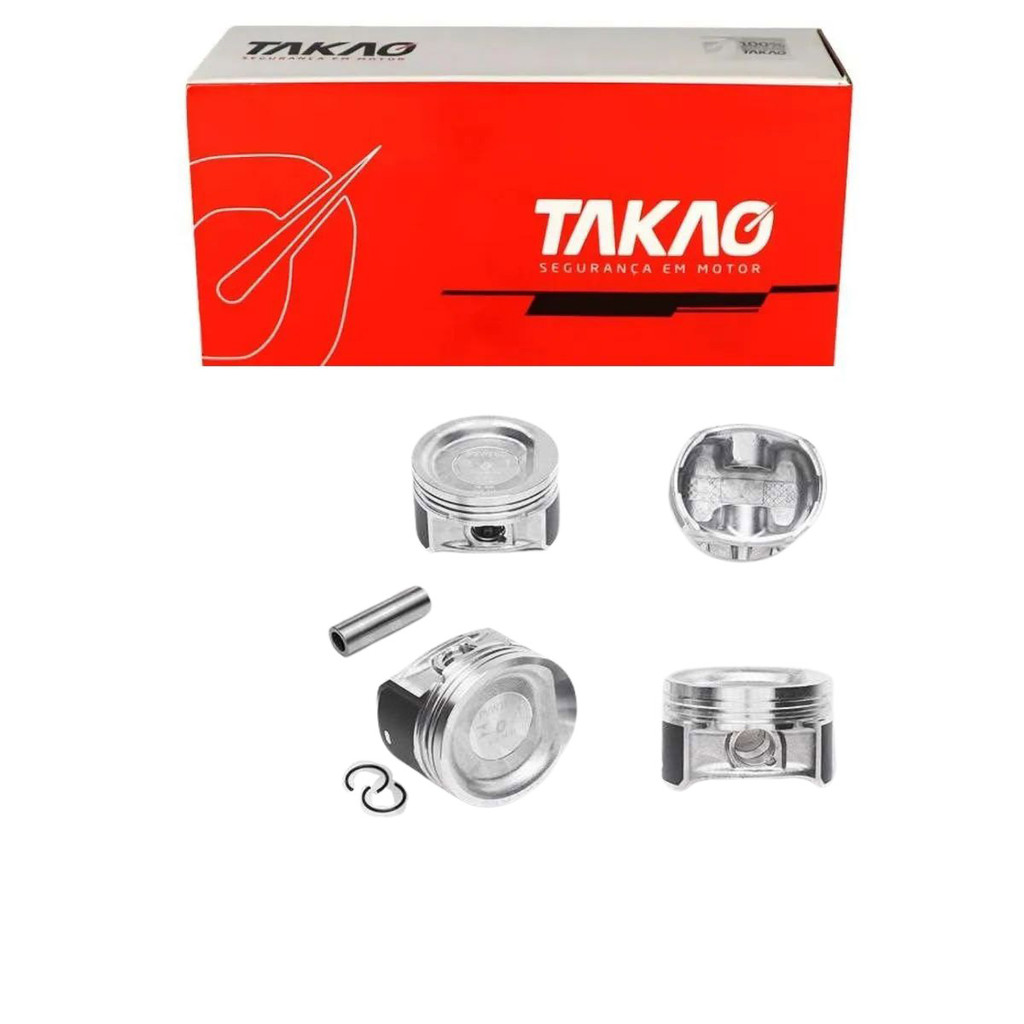 Pistão 100 (Jg) A3 1.6 8V 2002 A 2011 / Polo 1.6 8V 2001 A 2014 / Golf 1.6 8V 2001 A 2014 - Takao Pvw16C100