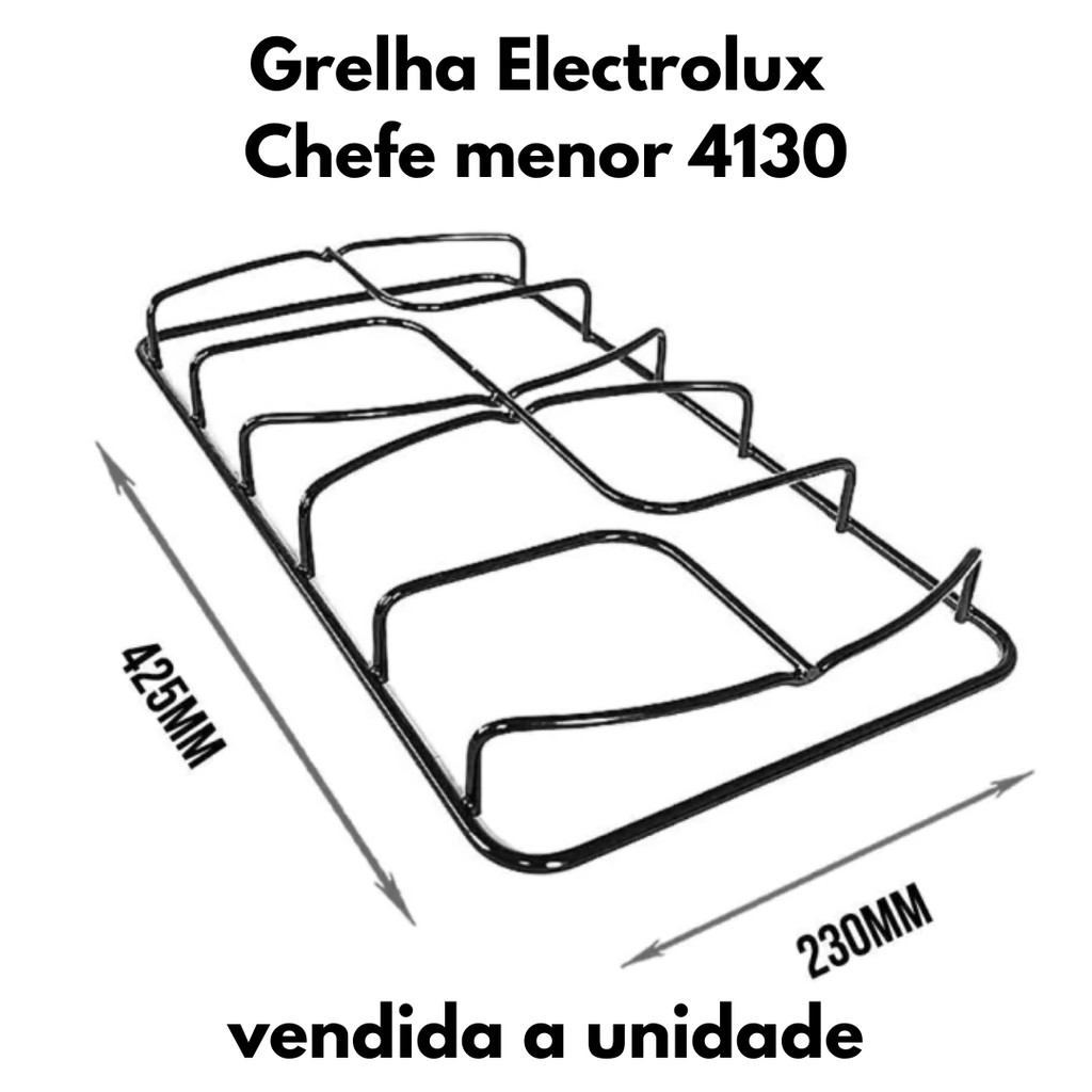 Grelha Fogão Eletrolux Chefe menor 4130 Unidade