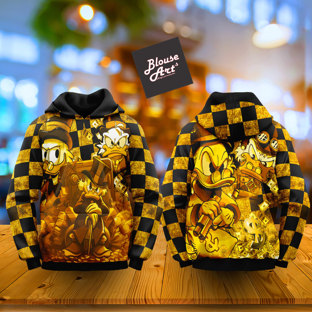 Blusa De Agasalho Moletom Canguru Capuz Tio Patinhas Qb58 em Oferta na Shopee