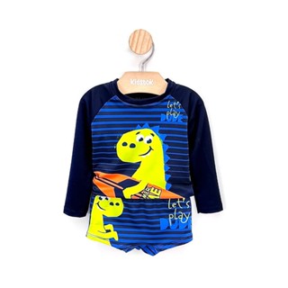 Conjunto Menino Camiseta Sunga Proteção UV Dino - Fakini em Oferta na Shopee
