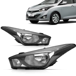 Par Farol Hb20 Hb20s Hb20x 2012 2013 2014 2015 Máscara Negra