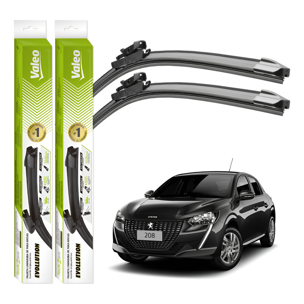 Imagem Palhetas Limpador Parabrisa Valeo Peugeot 208 2021 A 2025