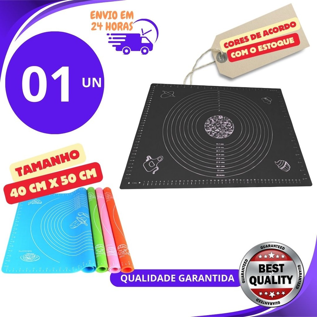 Tapete Culinário de Silicone 3, 2 ou 1UN Para Casa Cozinha Pão Doce Massas Antiaderente Tapete Para Assar