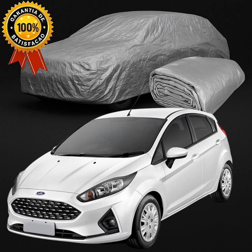 Capa de Cobrir Carro Ford NEW FIESTA HATCH 100% Impermeável Protege do Sol Chuva COM E SEM FORRO em Oferta na Shopee