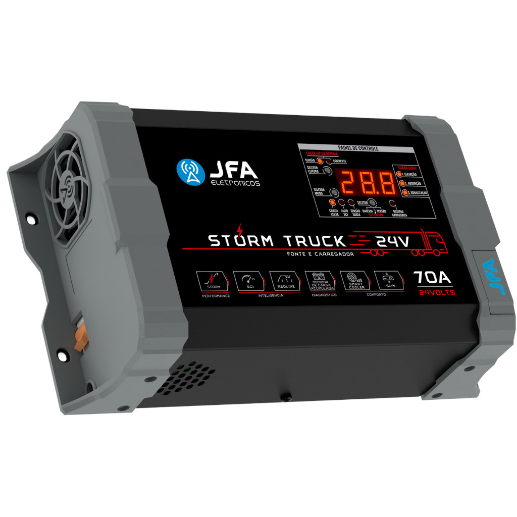 Fonte Carregador Jfa Storm Truck 70a 24v Bivolt Automotiva em Oferta na Shopee